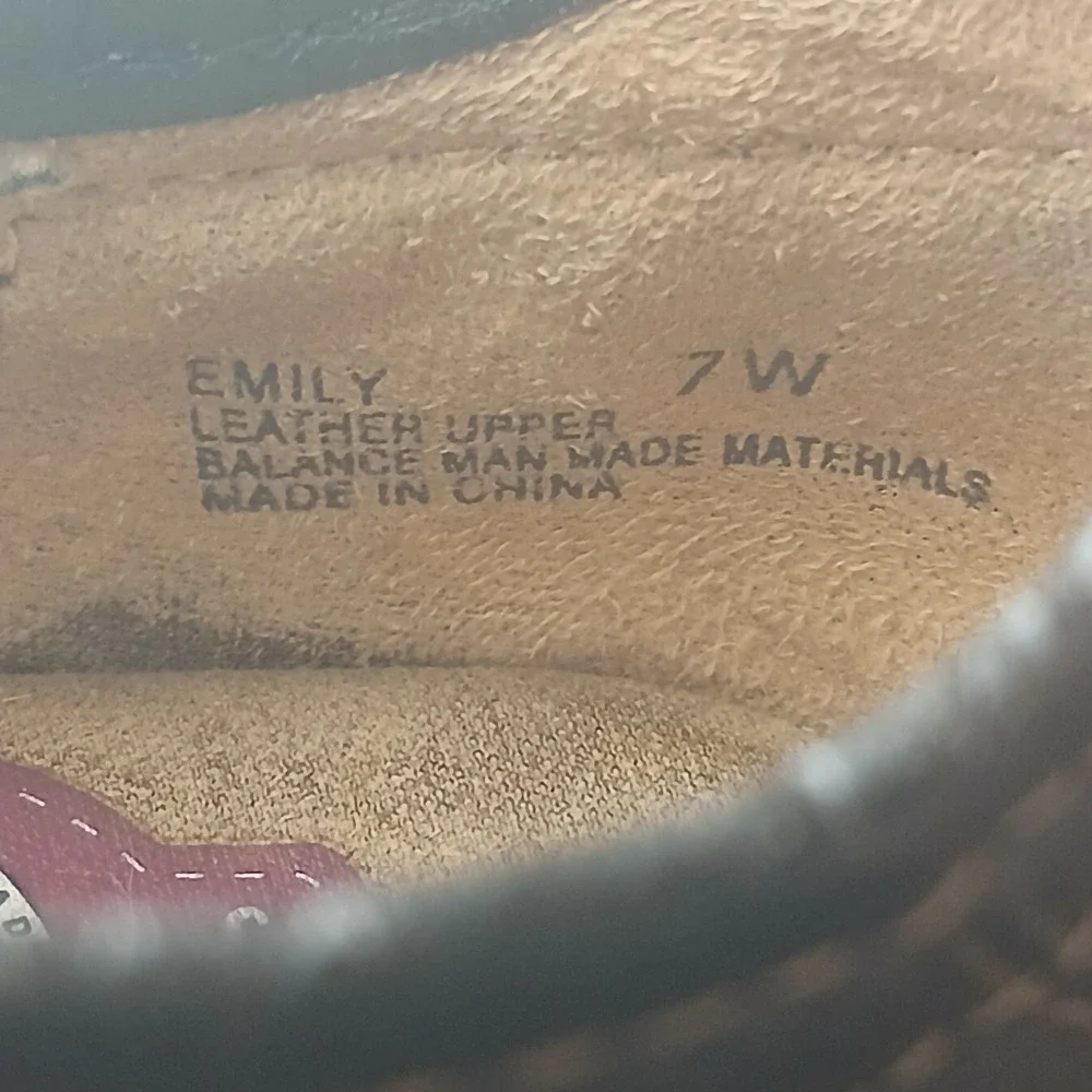 Dr Scholls Emily Brown Leather Slip On Loafer Shoes Women‎ Size 7W